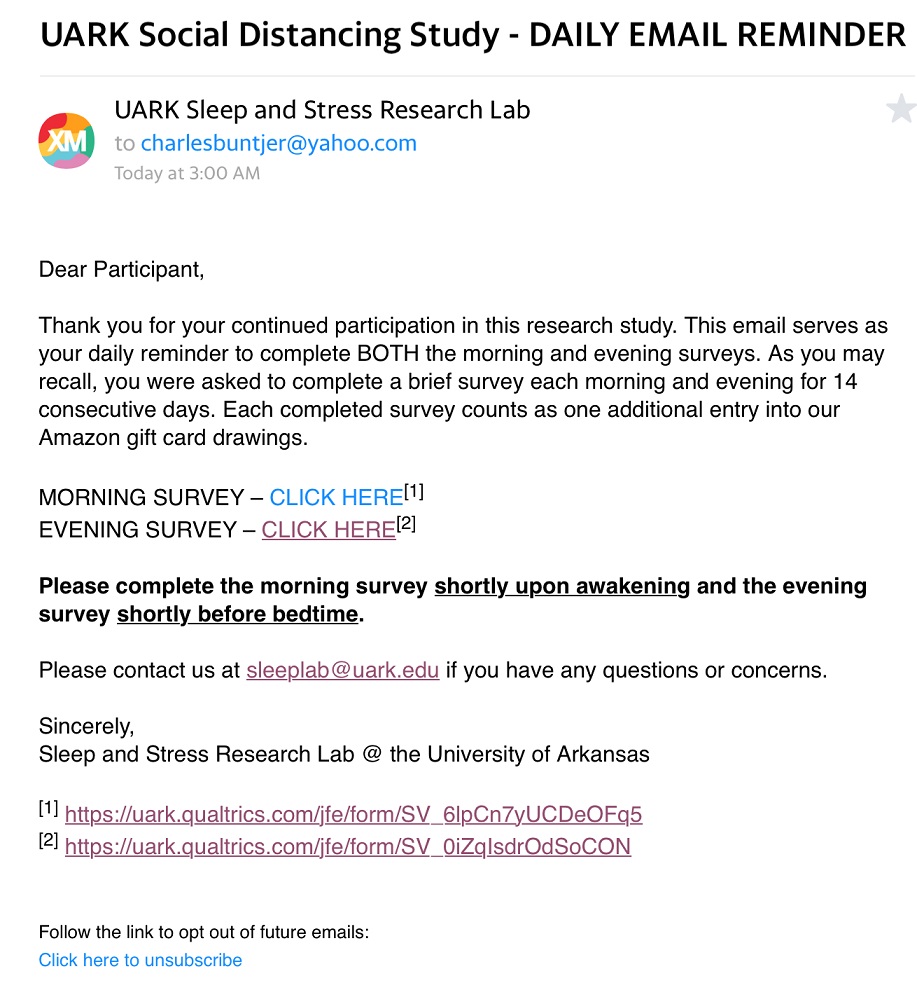  University_of_Arkansas_ sleep_mood_covid_study